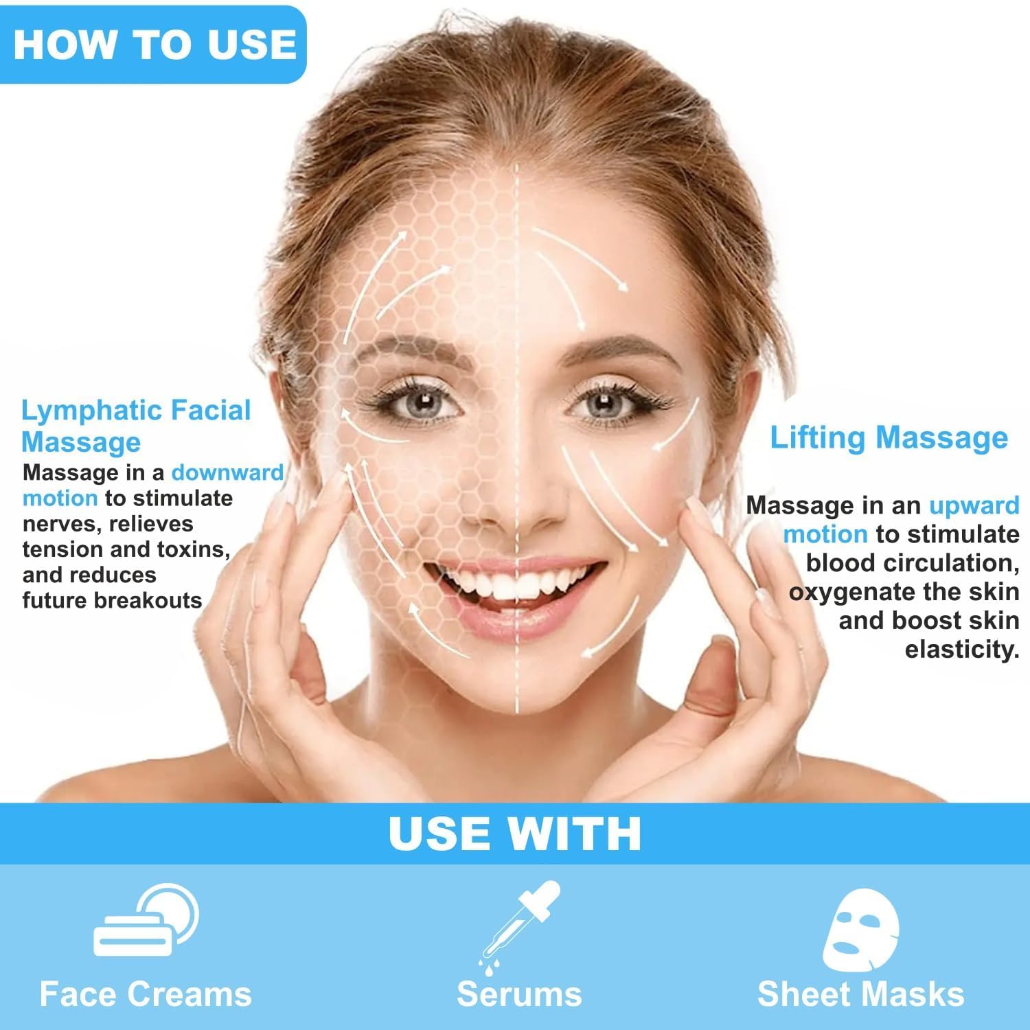 UCRAVO 2PCS Facial Ice Globe Cool Roller Ball for Face & Neck | Skin Tightening Ice Roller for Puffiness, Dark Circles, Open Pores & Wrinkles | Professional Cryo Beauty Massage Tool for Women & Men