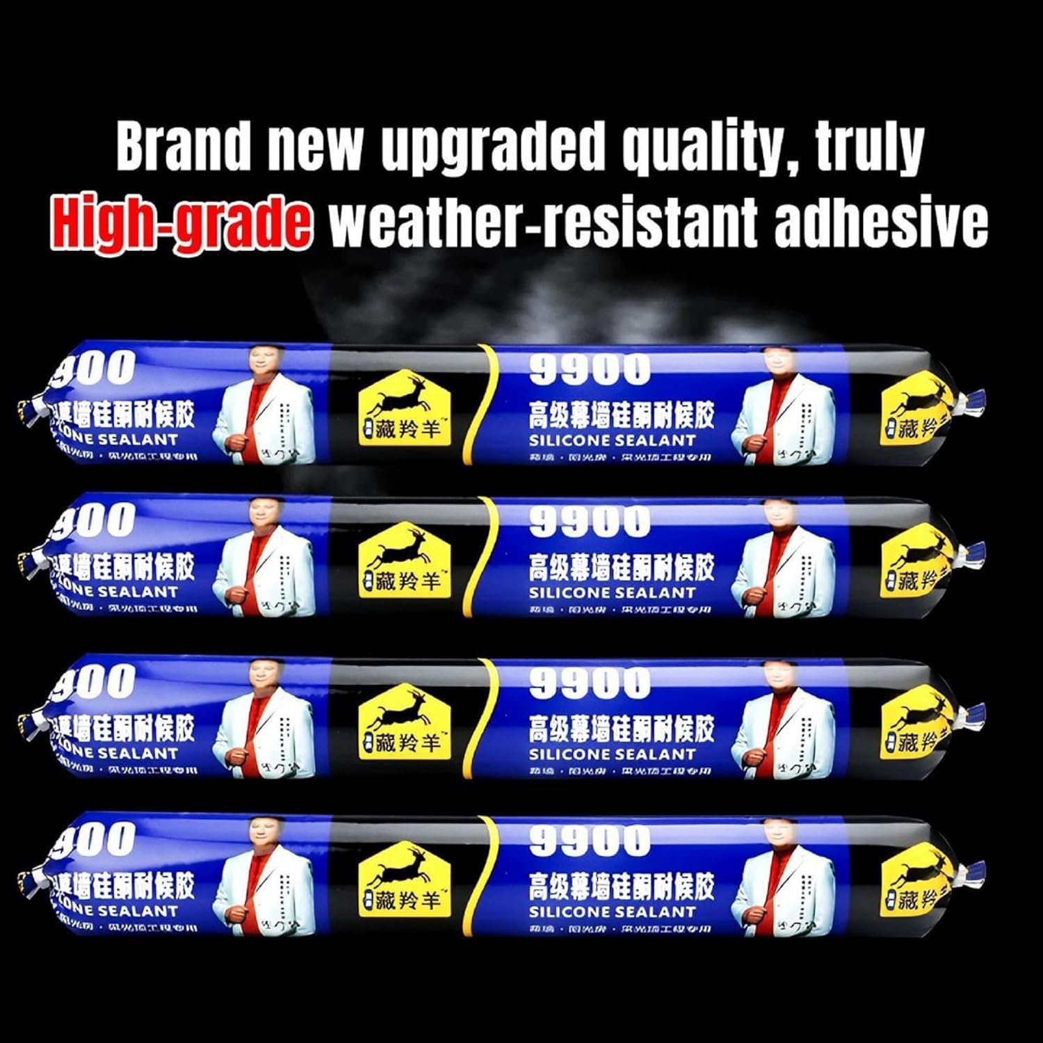UCRAVO Heavy Duty Waterproof Silicone Sealant for Roof Leakage (750g) - Fast Drying Clear Adhesive for Wall Cracks, Water Tank, Pipe Joint & Bathroom Sealing - Instant Leak Repair Solution