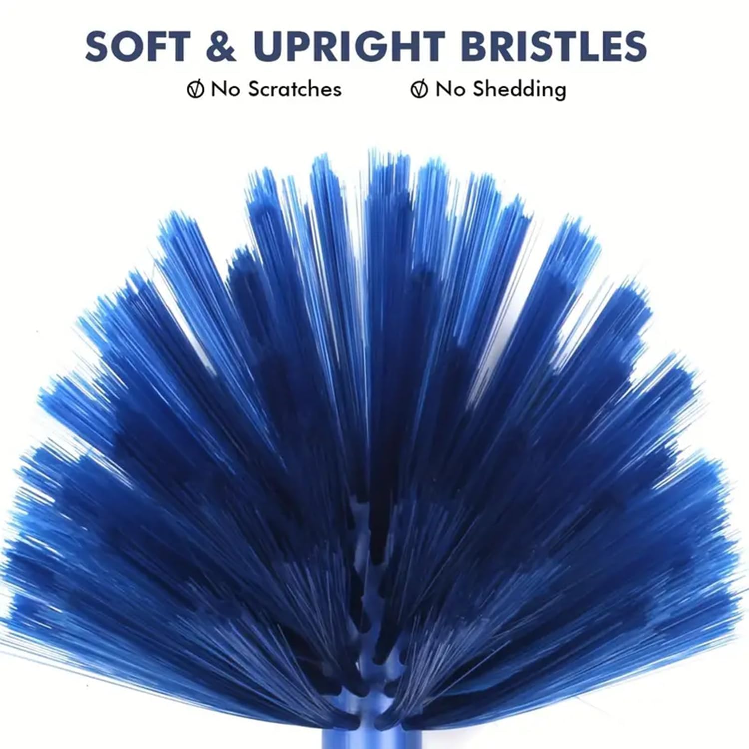 UCRAVO 3 in 1 Microfiber Feather Duster Set with 100 Inch Extendable Pole | 4 PCS Bendable Washable Fan Cleaning Brush for Ceiling Fans, High Ceilings, Cobwebs, Furniture, Walls & Home Dusting