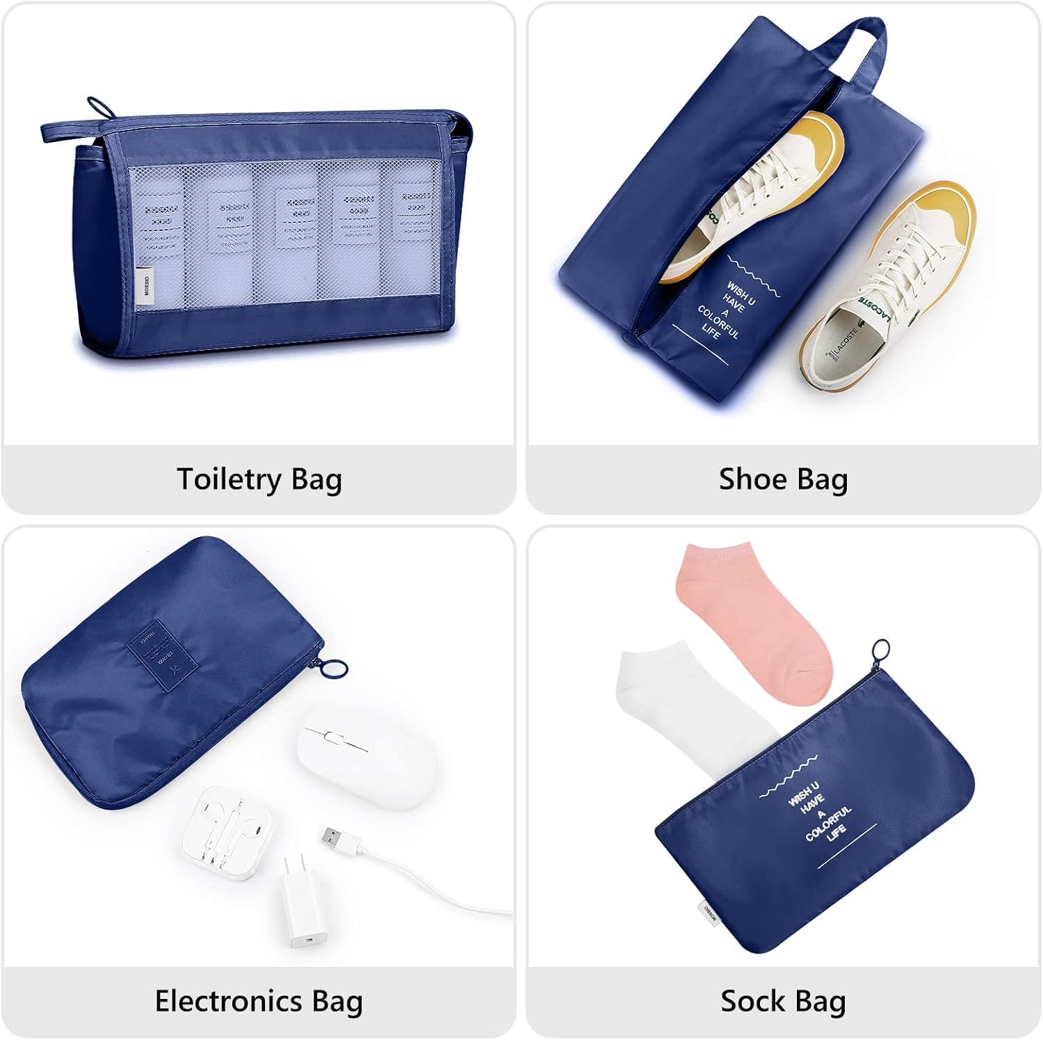 Ucravo Packing Cubes for Suitcases,7 Pcs Travel Luggage Organiser Bags,waterproof Packing Cubes for Backpack Suitcase,travel Essentials Bag Compression Storage Bags,travelling Accessories(grey)