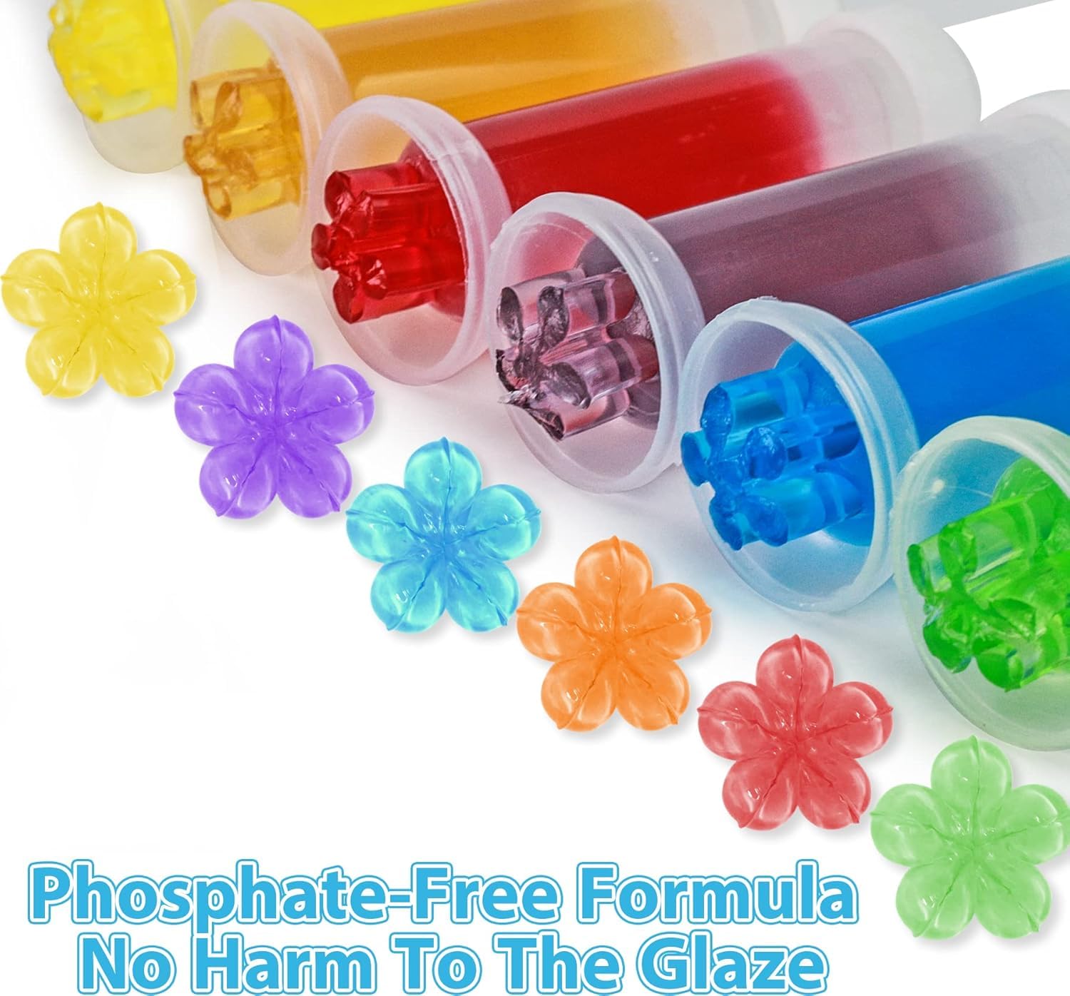 UCRAVO Toilet Cleaning Gel Stamp with Applicator | Automatic Toilet Bowl Freshener | Long Lasting Floral Toilet Cleaner Gel | Bathroom WC Rim Cleaner & Deodorizer | Pack of 1 Applicator + Gel