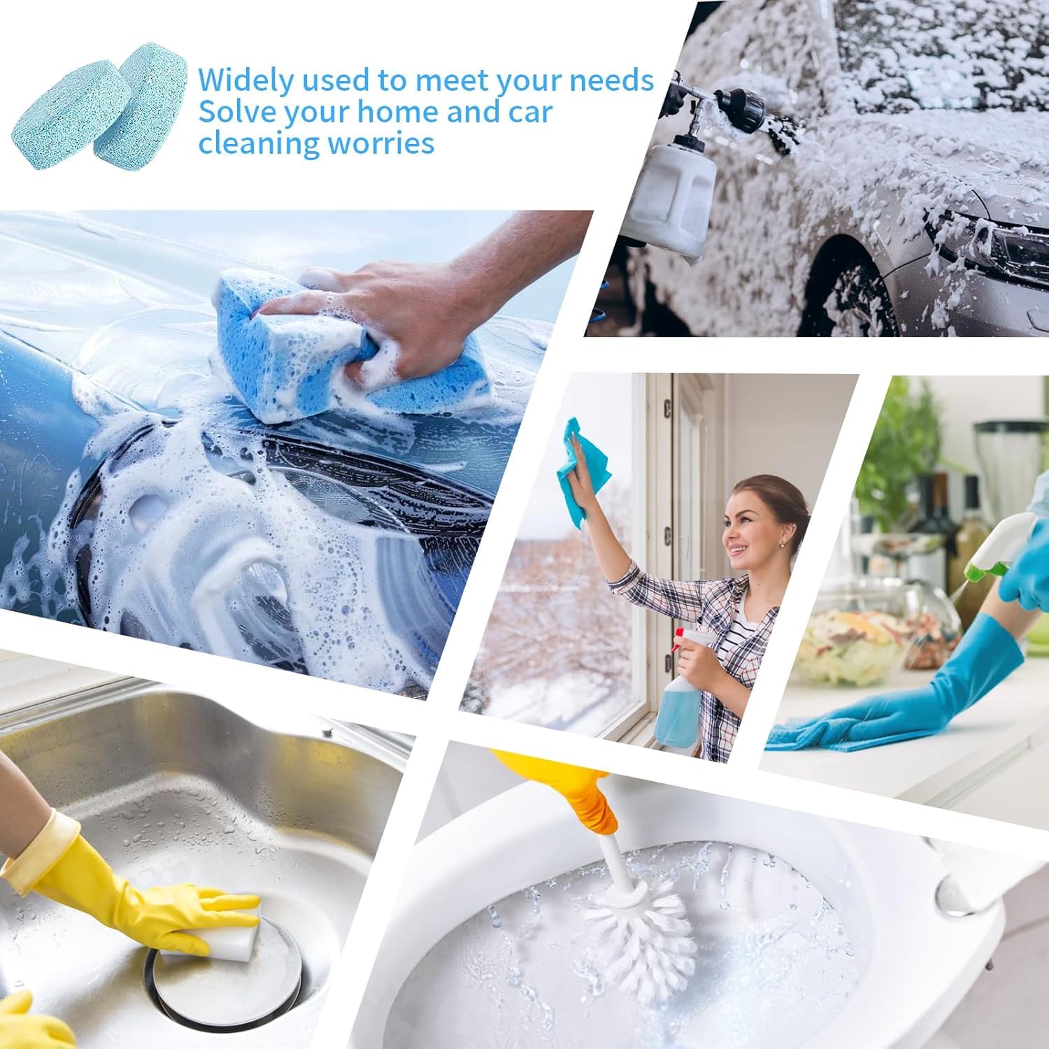 UCRAVO 30 Pcs Screenwash Tablets, Screen Wash Tablets, Screenwash, Screen Wash for Cars, Car Screenwash, Windscreen Washer Tablets, Concentrated Solid Tablets, Wiper Cleaning Tablets for Car Window