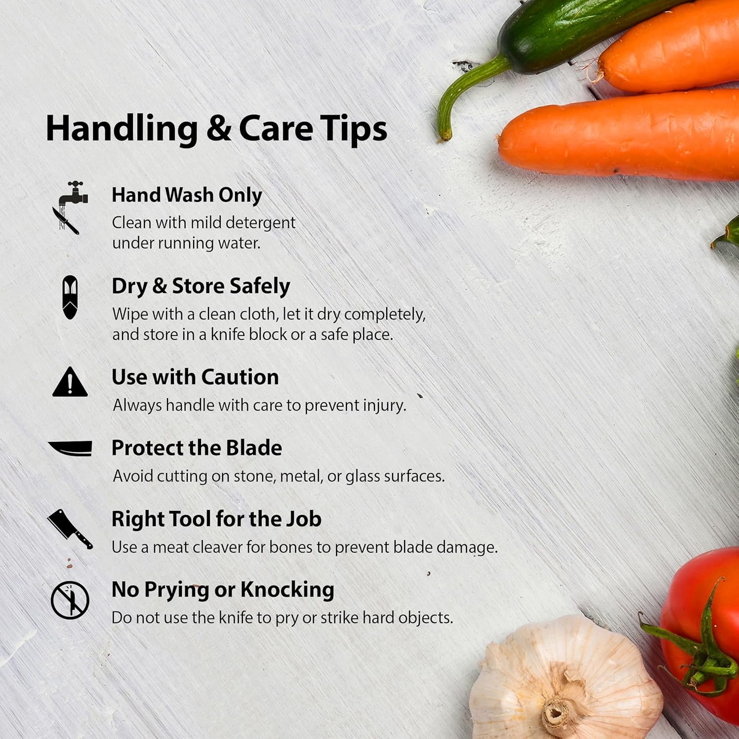 UCRAVO 6Pc Kitchen Knife Set with Covers,StainlessSteel Black Coated Knives, Professional Chef for Home Cooking, Vegetable, Fruit Prep, Ergonomic Handle,Rust Resistant Cutting Tools