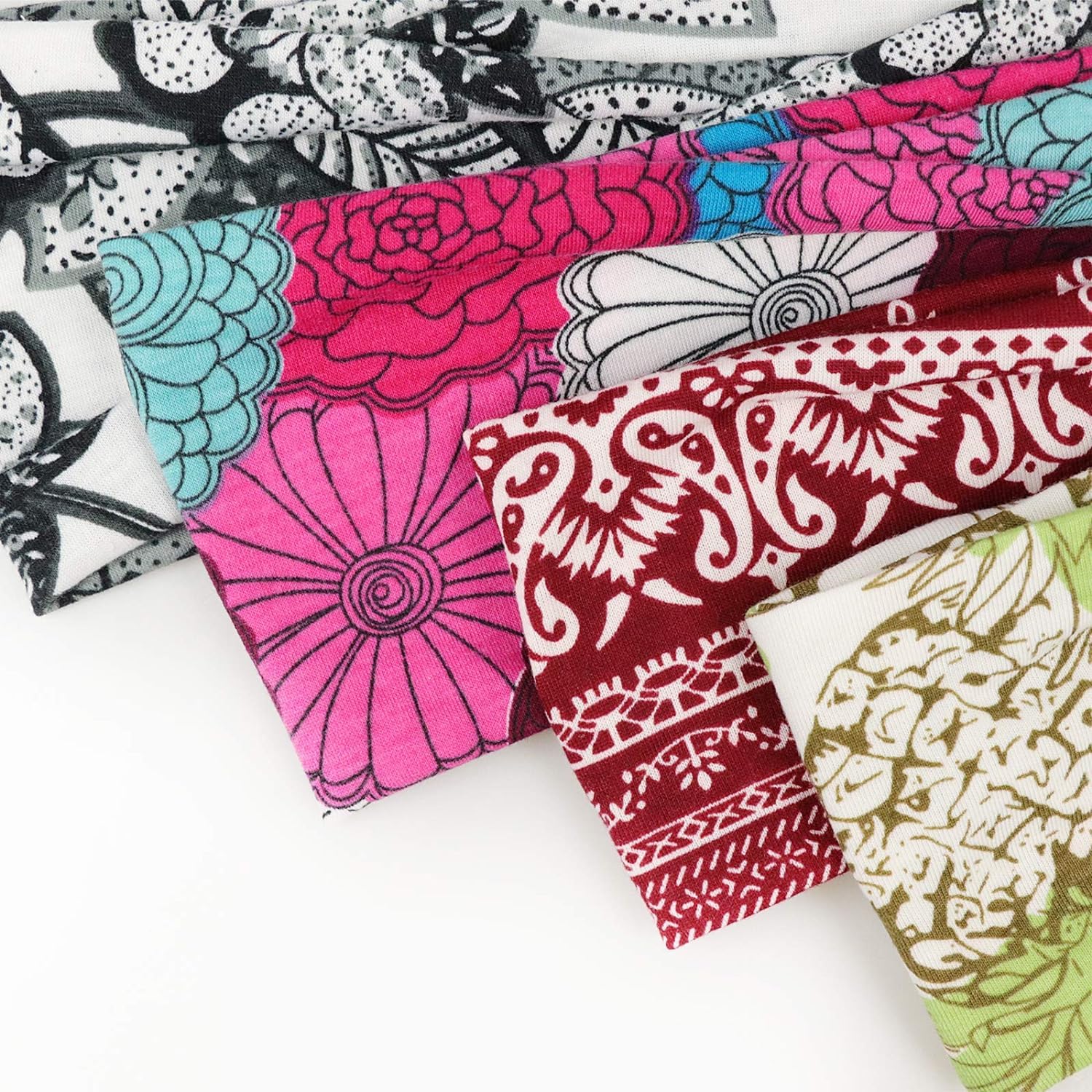 UCRAVO Boho Headbands Wide Knot Hair Band Elastic Turban Head Band Stretch Leopard Twist Head Wraps Cloth Yoga Sweartband Fashion Hair Accessories for Women Girls Wide Hair Wrap Extra Turban (2 pack)