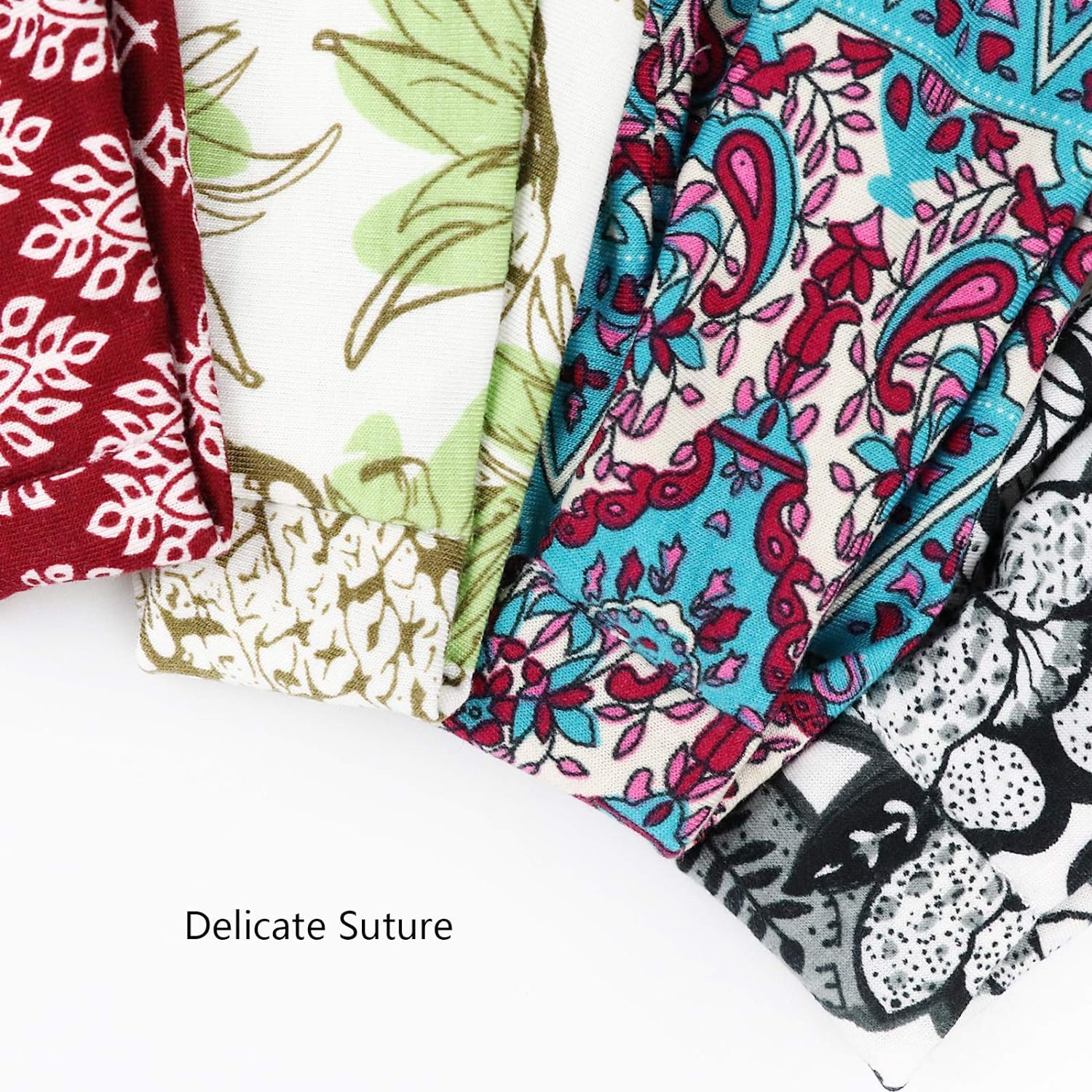 UCRAVO Boho Headbands Wide Knot Hair Band Elastic Turban Head Band Stretch Leopard Twist Head Wraps Cloth Yoga Sweartband Fashion Hair Accessories for Women Girls Wide Hair Wrap Extra Turban (2 pack)