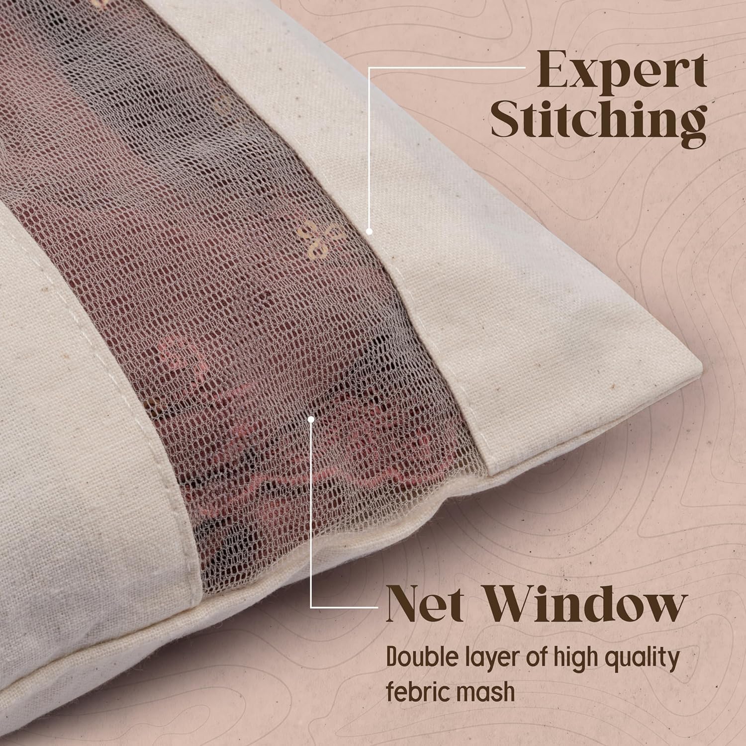 UCRAVO Pack of 6 Saree Bags Single Packing Saree Cover with Zipper Clothes Bags for Storage Mesh Window Cloth Storage Bags Set | Clothes Bags and Wardrobe Organizer with Transparent mesh window Set