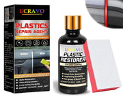 UCRAVO Pack of 1 Plastic Restorer for Cars, Lasting Auto Restoring Liquid, Car Interior Plastic Scratch Repair for Prevents Drying Aging, Qucik Hydrophobic Ceramic Trim Coating Kit