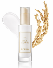 UCRAVO Rice Ceramide 7 Hydrating Barrier Serum, Moisturizing Serum for Face, Rice, Hyaluronic Acid, Niacinamide, Fragrance Free, Non-comodogenic, Glass Skin, Korean Skin Care 30ML