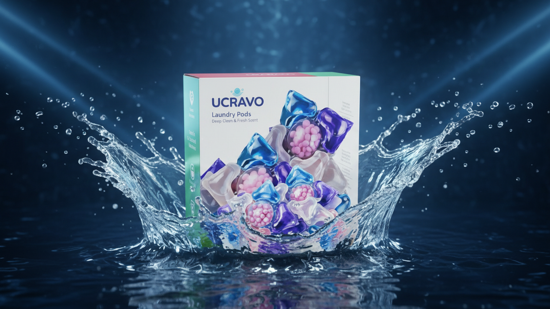 UCRAVO 5-in-1 Magic Laundry Pods 75 Pods Super Value Pack | High Efficiency Detergent Capsules for Washing Machine | Deep Clean, Color Protection & Eco-Friendly Liquid Pods | Ideal for Large Families
