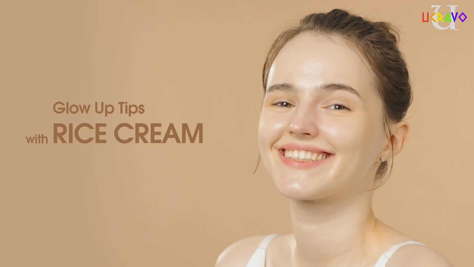 Load video: UCRAVO Rice Cream 1.76 Ounce, Rice Bran Essence with Ceramide, Glowing Look, Improves Moisture Skin Barrier, Deep Nourishment, Smooths and Evens Skin Tone, K-Beauty